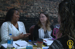Jade Christian takes part in interactive exercise at EntreCon Extra